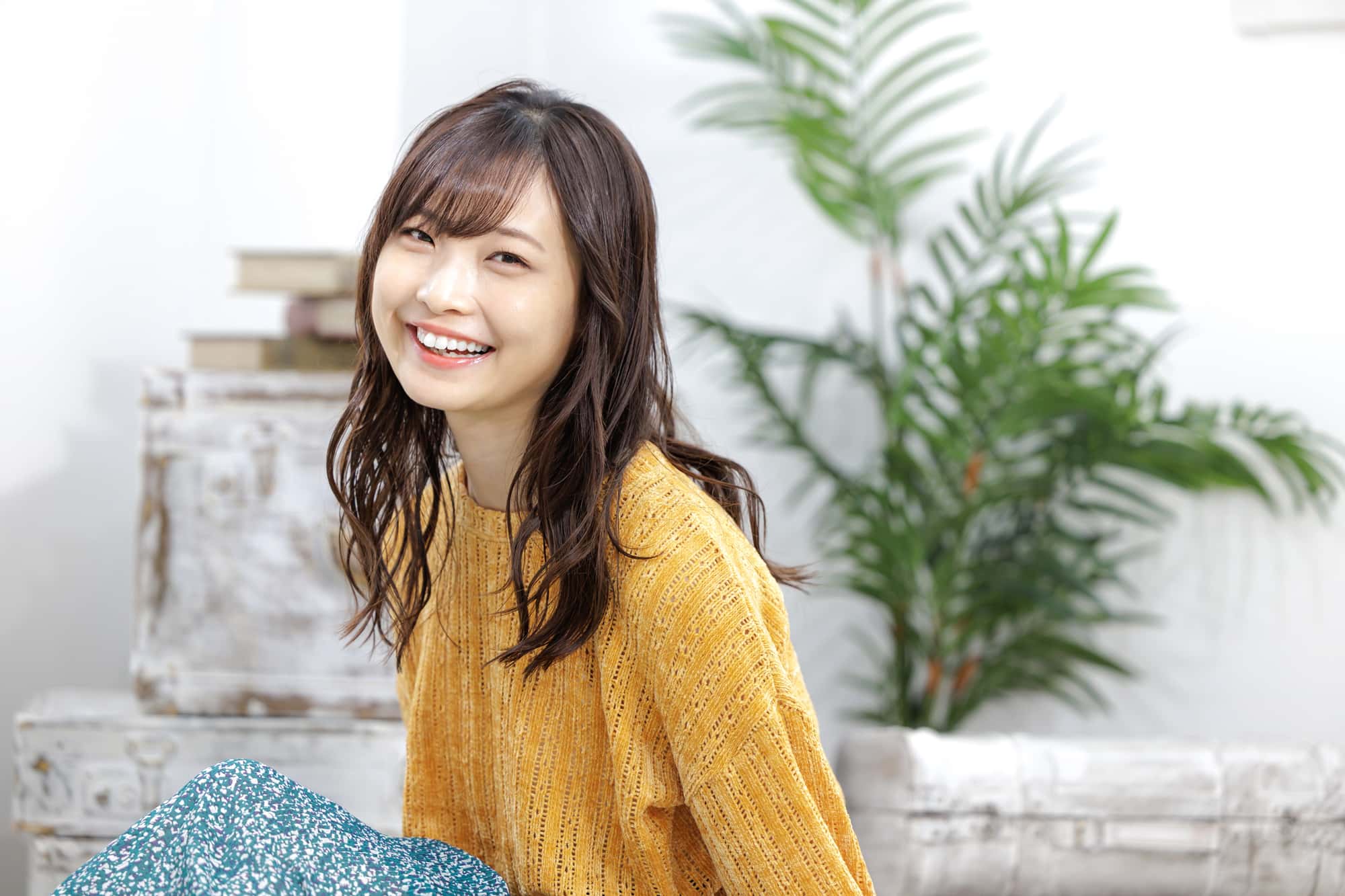 インビザライン治療で美しい歯並びになった笑顔の女性