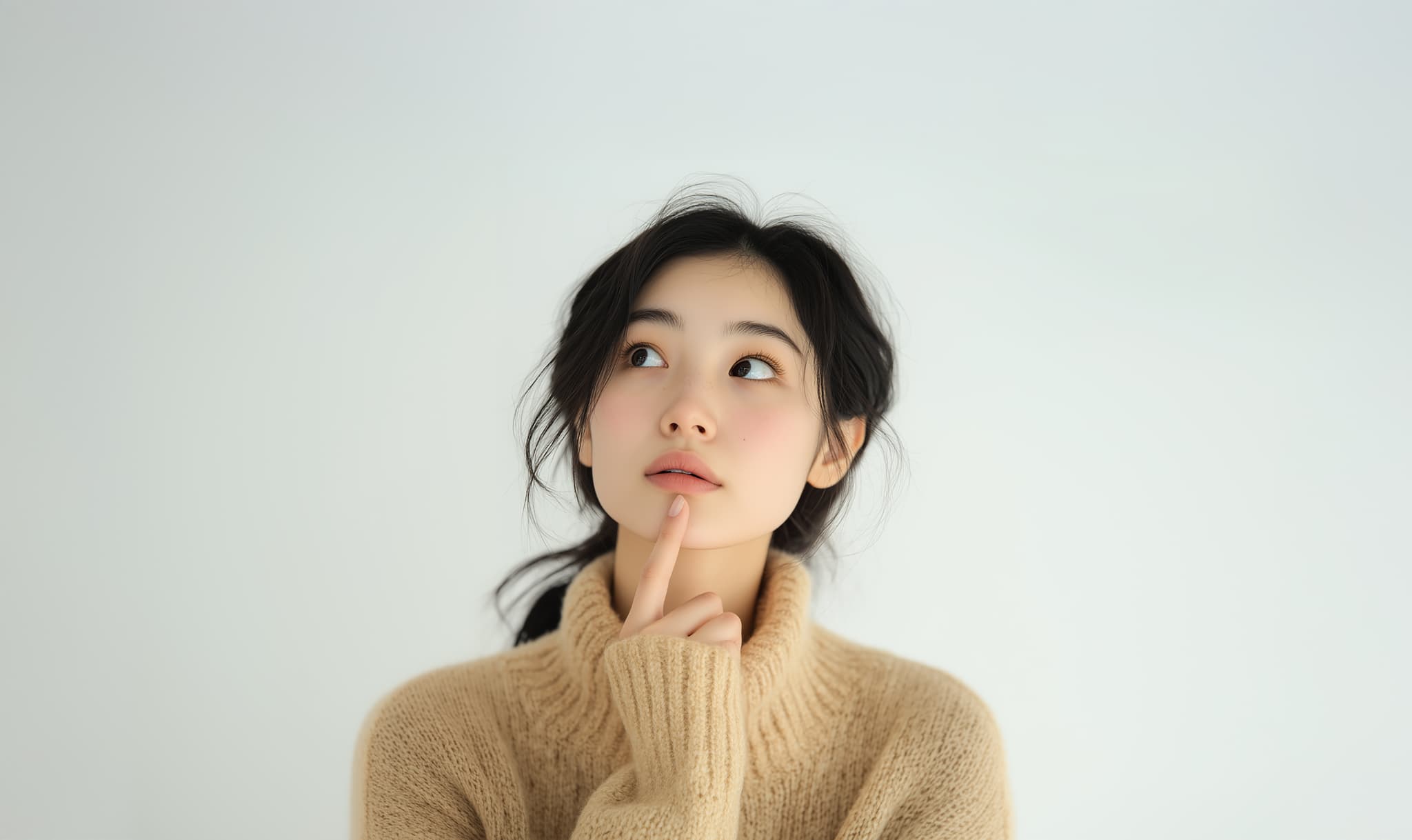 矯正治療で抜歯をしないケースもあるのか考える女性