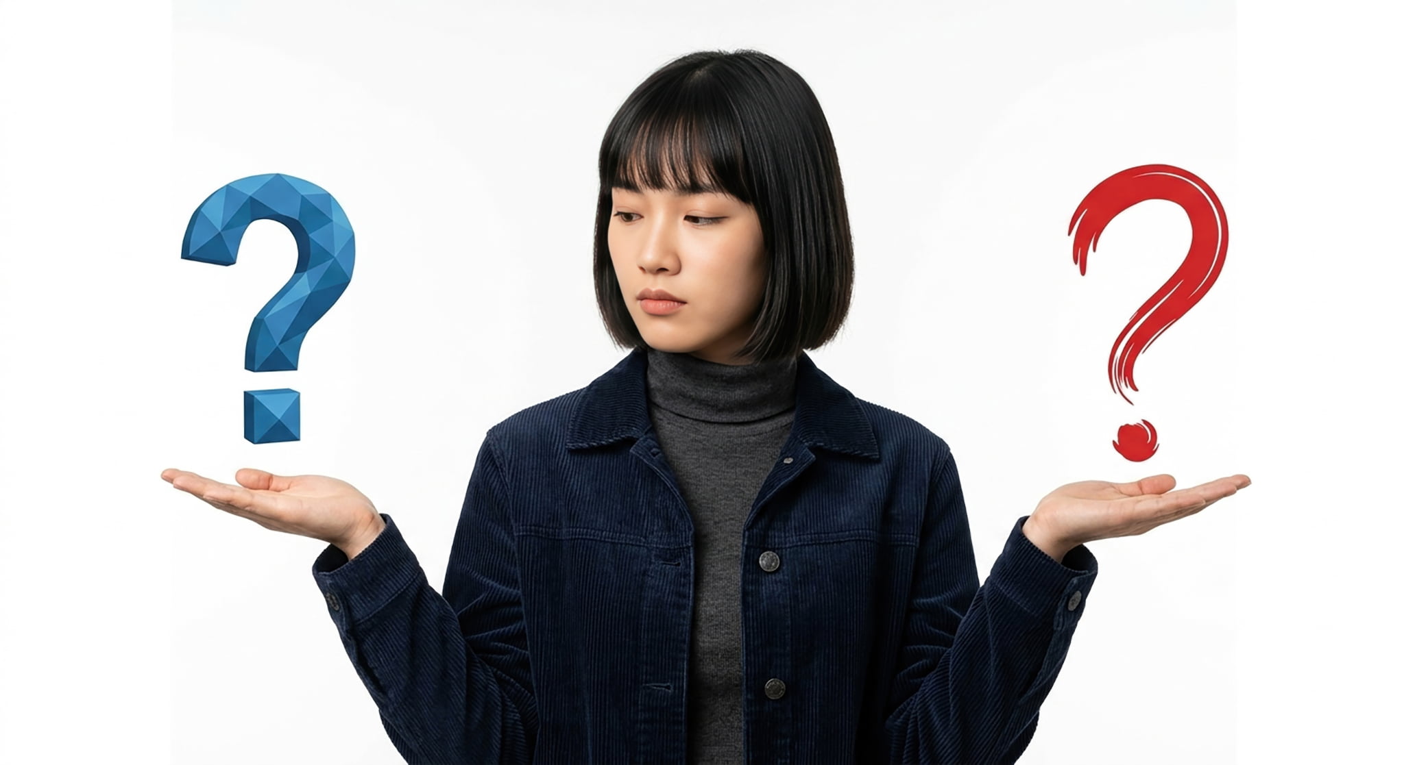 ブリッジ治療の保険診療と自費診療の違いを比較する女性